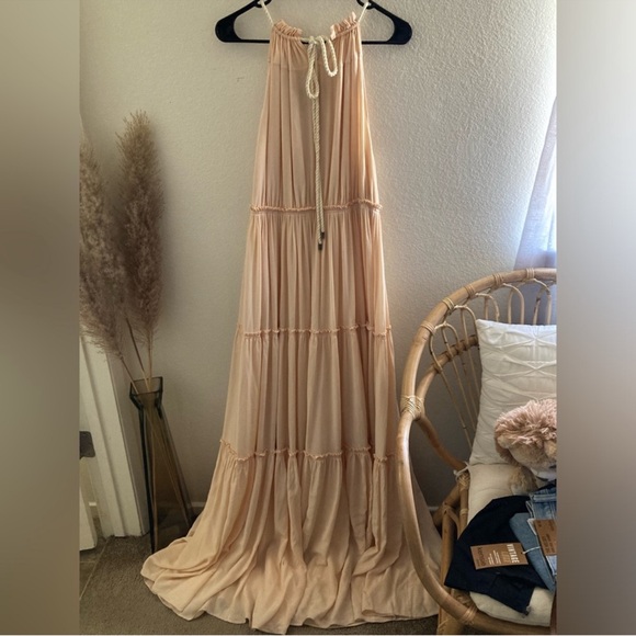 $600 Derek Lam Tan Maxi Dress - Picture 3 of 12
